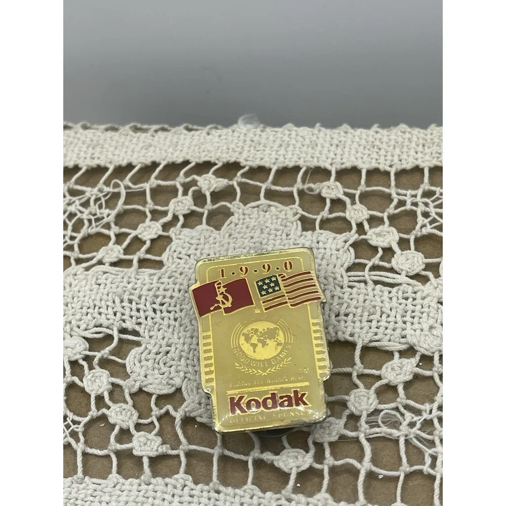 Seattle Goodwill Games 1990 Souvenir Lapel Pin Kodak Official Sponsor